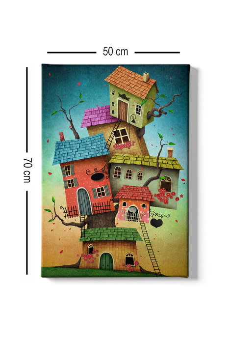 Wallity Kanvas Tablo (50 x 70) - 181 Multicolor